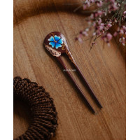 Painted Wooden Hair Stick